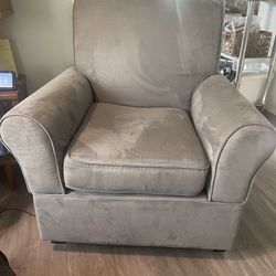 Velour Microfiber Armchair