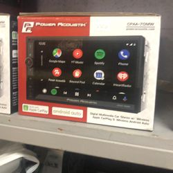 Power acoustik 7 inch apple CarPlay and android auto stereo 199.99