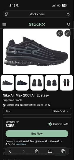 Supreme x Nike Air Max 2001 Air Ecstasy