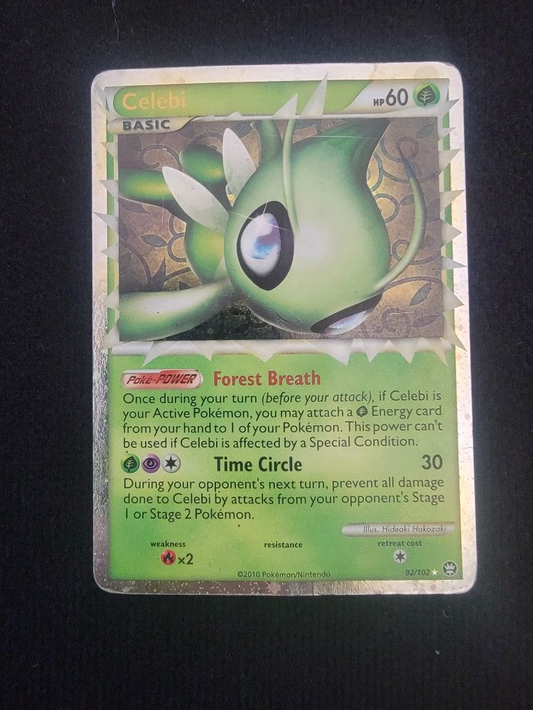 Celebi Prime Triumphant 92/102 Holo Holo Rare Prime Pokémon TCG Card - MP