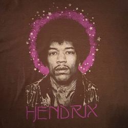 Jimi Hendrix Brown T-shirt 2XL Ripple Junction Rock N Roll Tee