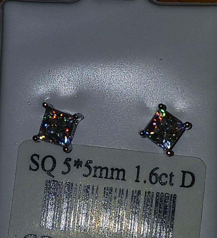 GRA Certified Moissanite Earrings