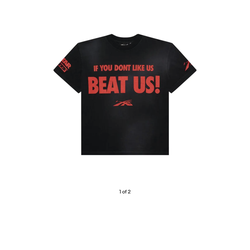 Hellstar Beat Us! T-Shirt 'Black/Red'