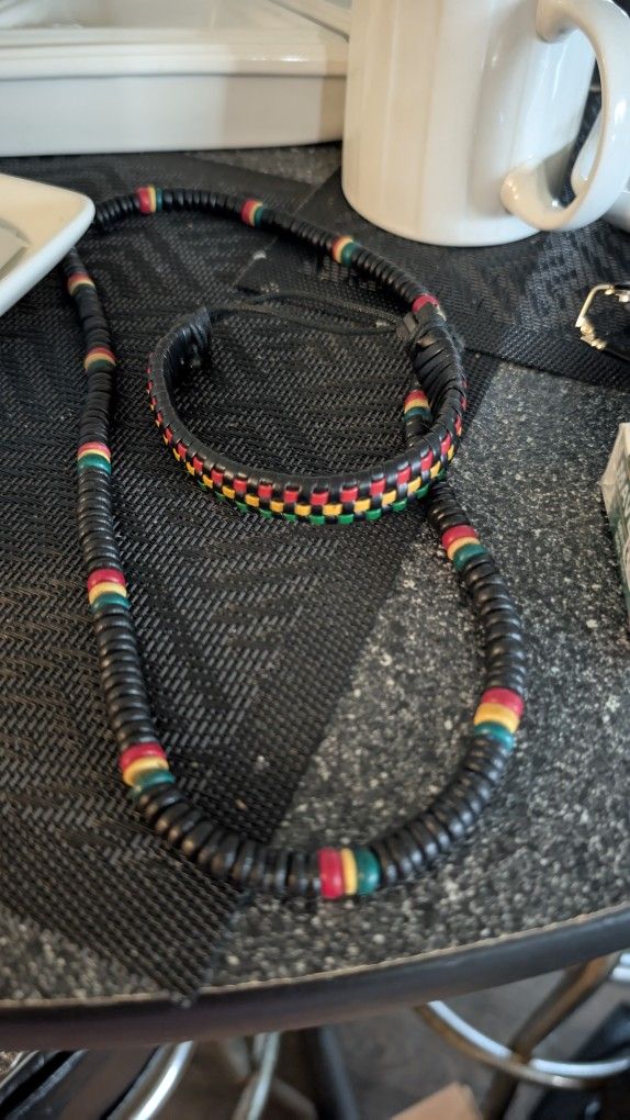 Beaded Necklace And Bracelet