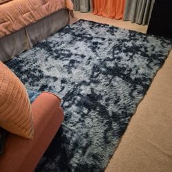 Blue/light Blue Texture Rug