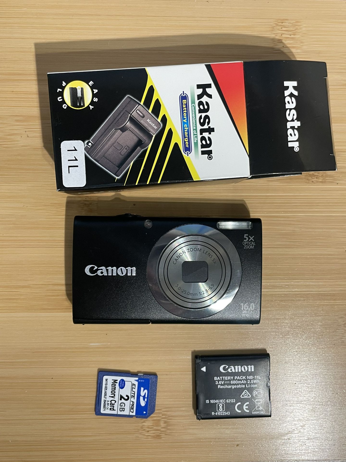 Canon Powershot A2300 Black Digital Camera - Tested Works