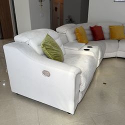 Powered Reclinable Sectional Sofa 