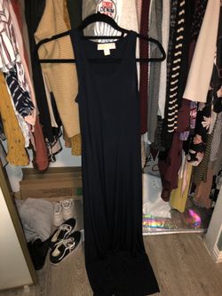 Michael Kors navy maxi dress