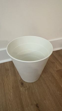 3 IKEA White Plastic Trash Bin
