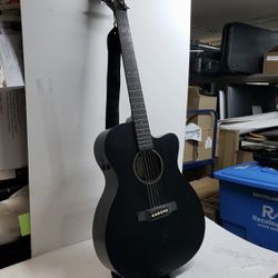 Black Martin Special 000 Cutaway X Style Acoustic-Electric Guitar,