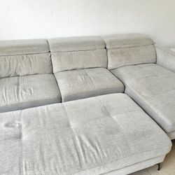 Modern Sectional Sofa And Ottoman
