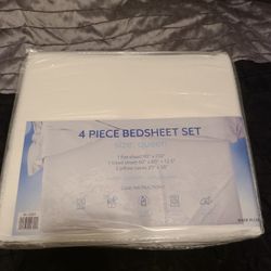 Queen Size 4 Piece Bedsheet Set