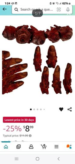 Halloween fake finger favors