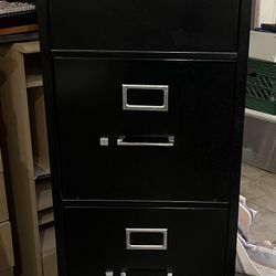 4 Drawer Black Filing Cabinet