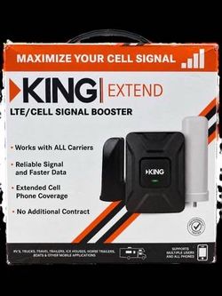 KING KX1000, King Extend Cellular Phone Signal Booster Lte Cell Camping Home