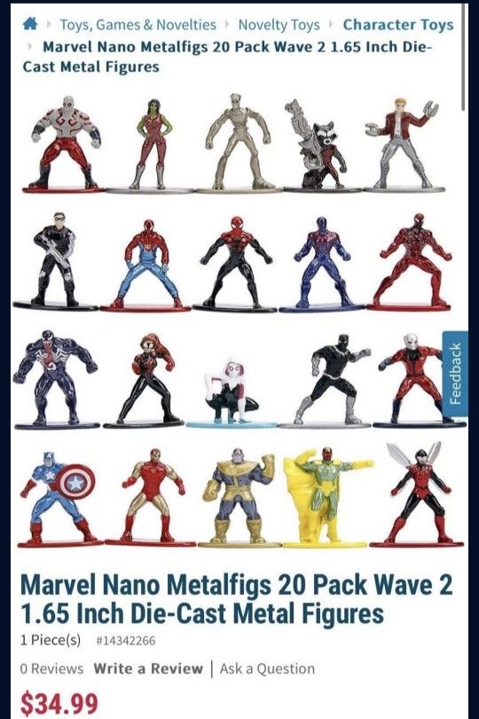 Marvel Nano Metalfigs 20 Pack