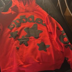 Spider Hoodie Red Style 