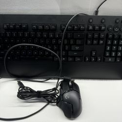 Logitech Wired mouse And keyboard 