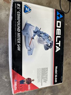 New In Box Delta Compound miter Saw Circular 8 1/4”