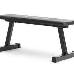 New in box Traditional Flat Bench with a Sewn Vinyl Seat, 460 lb. Weight Limit