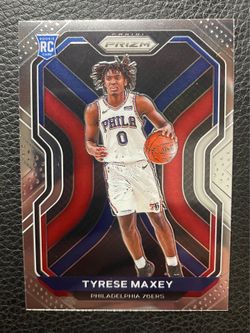 2020-21 Tyrese Maxey Panini Prizm Rookie RC #256 76ers