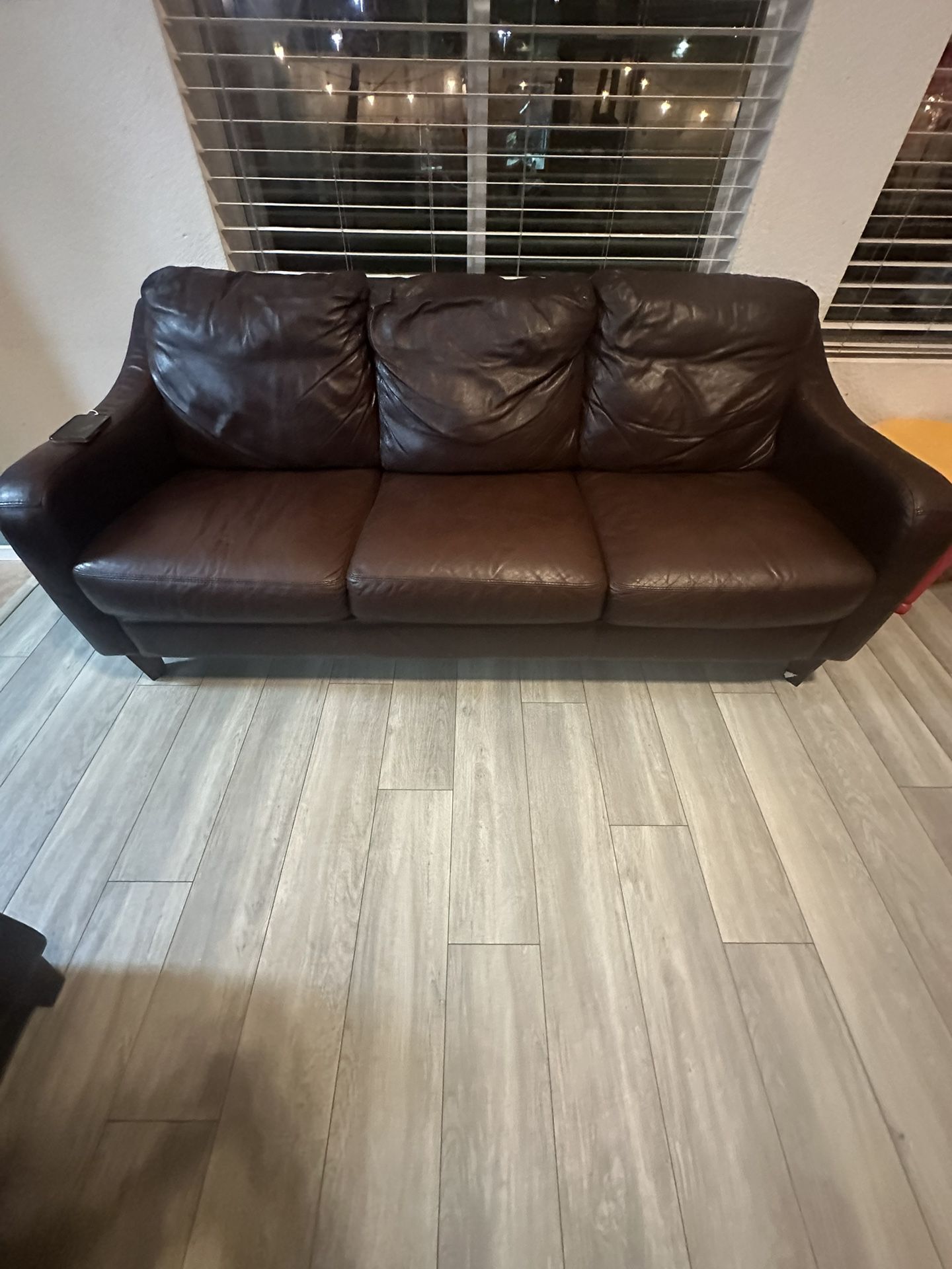 Leather 3 Piece Sofa Set 