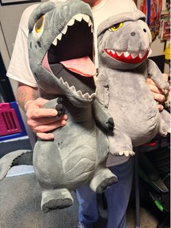 Godzilla plushies