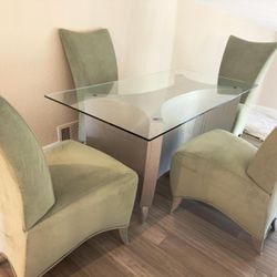 Unique Dining Set Table And 4 Chairs