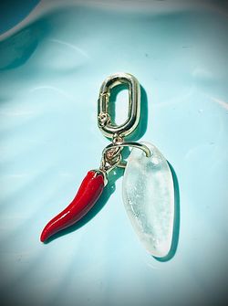 White Italian sea glass swimwear jewelry