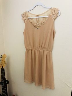Nude Color f21 Laced Dress