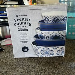 10piece Bowl Set With Lids 