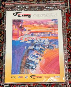 CALIFORNIA SPEEDWAY INAUGURAL EVENT OF OFFICIAL RACE PROGRAM. 1997. CALIFORNIA 500