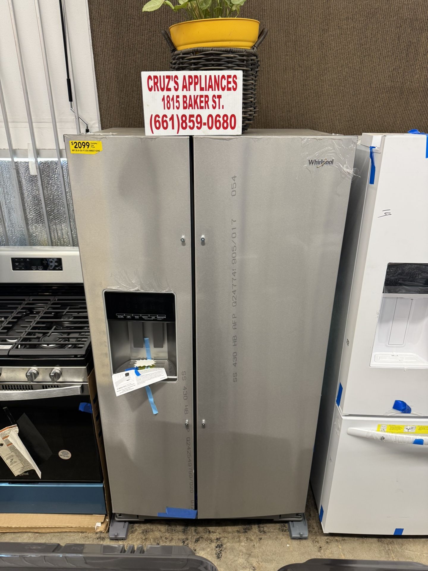 36-inch Wide Counter Depth Side-by-Side Refrigerator - 21 cu. ft.