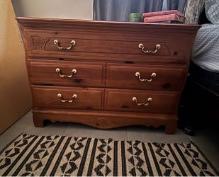 Dresser with mirror