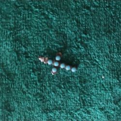 Silver Turquoise Cross