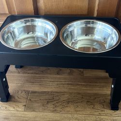 Pet  Feeding Bowls Adjustable Stand 