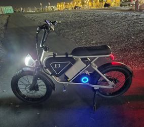 ⚡ E3 Electric Bike NEW – Moped Style Fat Tire / Bicicleta Nueva 🔥