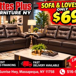 BRAND NEW SOFA & LOVESEAT $698 BOTH! π₯