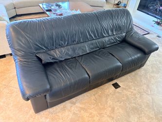 Free black sofa leather