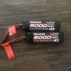 Traxxas Lipo 5000mah 3 Cell Batteries