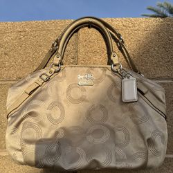 Vintage Coach Madison Dotted Op Art Sophia Satchel 