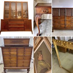 Everything Most Goo!! Estate Sale Today from 1-5pm Vintage, Midcentury, Antiques, Furniture, Art