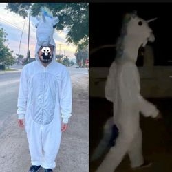 Halloween Mad Engine Unicorn Union Suit Pajamas Unisex Costume Size L –