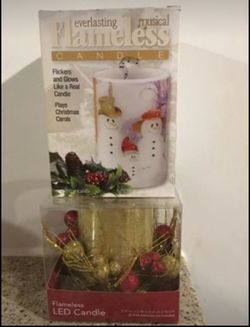 Holiday flameless candles