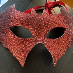 Red Glitter Mask