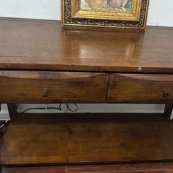 25.00 Dls OBO Good Quality Wooden Long Table/ Side Console/ Tv Stand 