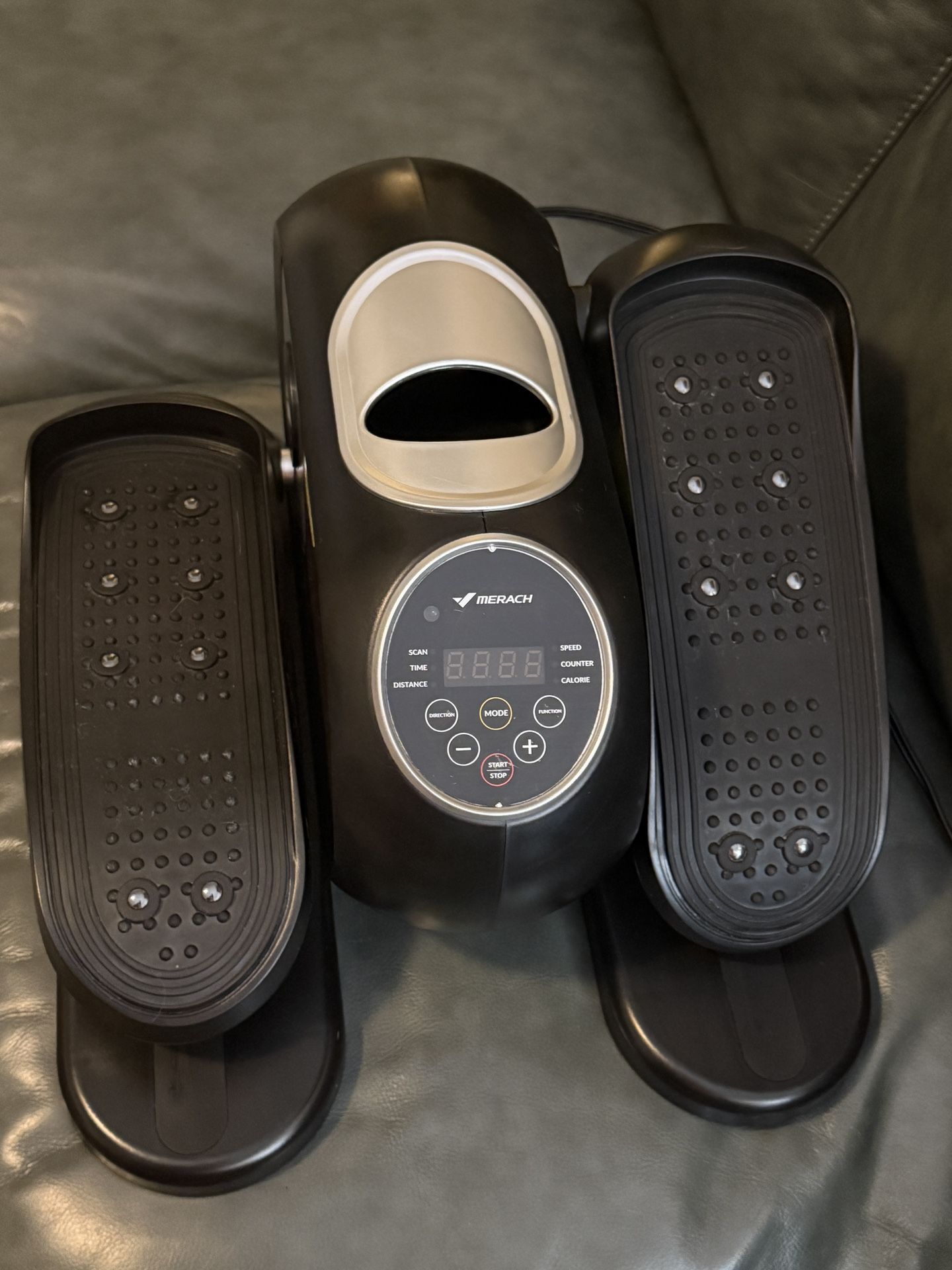 MERACH Under Desk Elliptical Machine E-32 Mini; Like New; Portable Seated Pedal Exerciser; Leg Exerciser Auto/Manual w/ 12 Speeds-Delivery Available