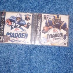 Madden 2001 &2003 