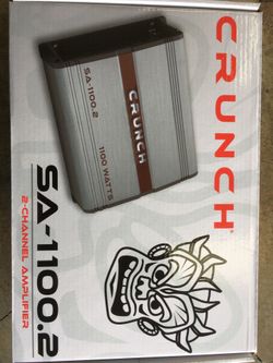 Crunch SA1100.2 amplifier 1100 watts 2 channel