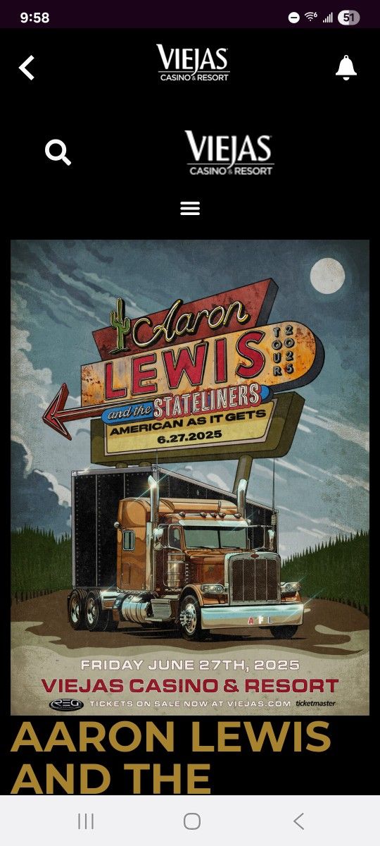 Aaron Lewis and the Stateliners 6/27/2025